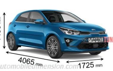 Габариты и характеристики Kia Rio: длина, ширина, масса и мощность модели