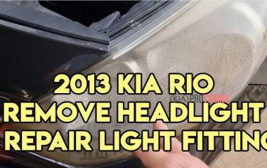 Как снять фары на Киа Рио: пошаговая инструкция для замены передних и левой фары