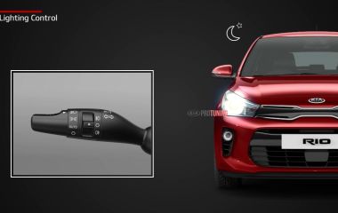 Как включить и выключить свет на Киа Рио: фары, ближний и дальний свет, габариты