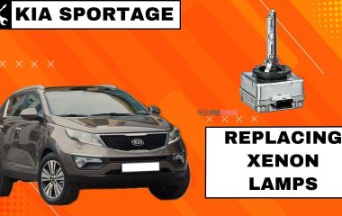 Замена габаритов и лампочек в Kia Sportage: как поменять лампу ближнего света и не только