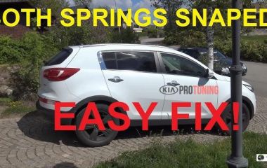 Киа Спортейдж 3: Полная инструкция по замене передних пружин