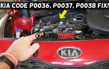 P0037 Kia: Код ошибки, расшифровка и решения для цепи управления нагревателя HO2S (Емкость 1 / Датчик 2)
