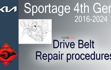 Замена приводного ремня и ролика натяжителя Kia Sportage 3: Подробная инструкция по снятию и установке