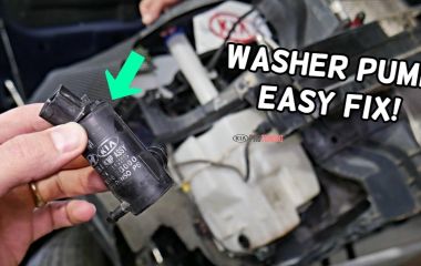 Замена насоса омывателя Kia Rio: Как снять моторчик и помпу омывателя