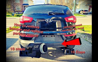 Замена датчика парковки на Kia Sportage 3: пошаговое руководство по замене задних парктроников